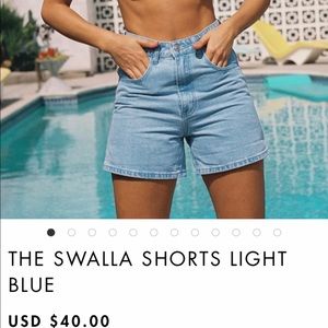 shipwreck paperbag denim shorts